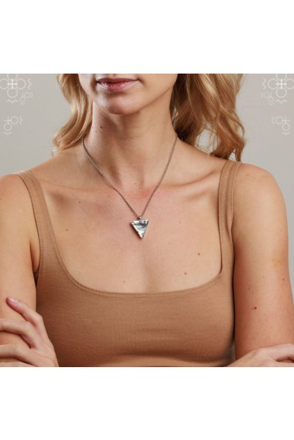 Náhrdelníky Swarovski Trojúhelník 21mm Crystal