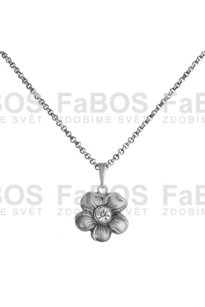 Náhrdelník Rivoli Crystal elements kytička 3 Swarovski