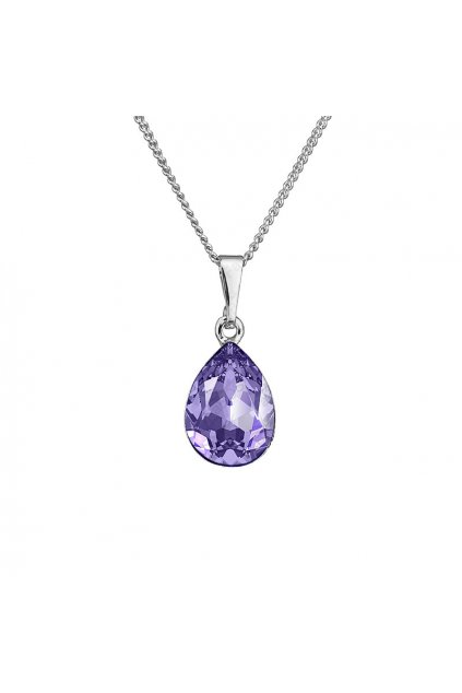 Náhrdelník Hruška 14x10mm Tanzanite Swarovski