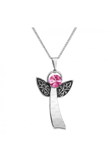 Náhrdelník Anděl Rivoli 6 rose Swarovski