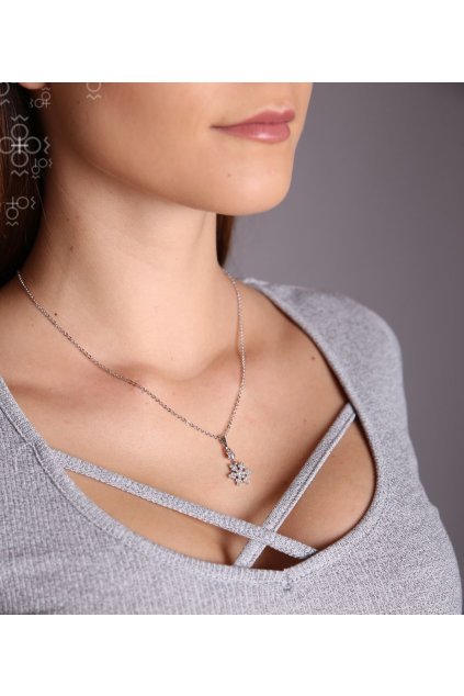 Náhrdelníky Swarovski Vločka Crystal