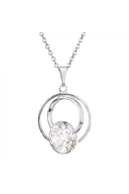 Náhrdelník Kroucená Rivoli 12mm White patina SWAROVSKI