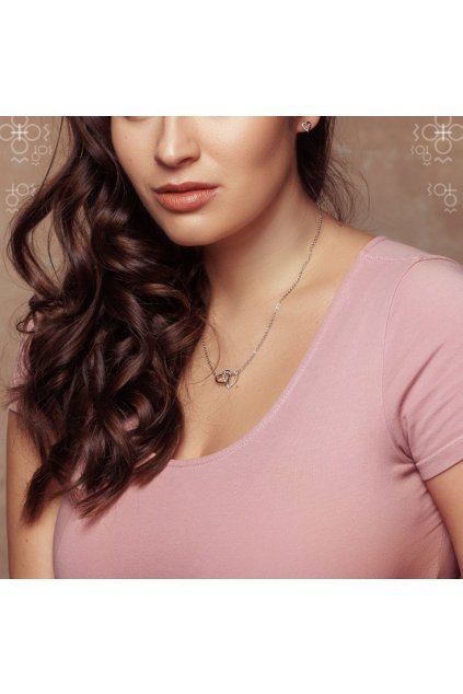 Náhrdelníky Swarovski Spojená srdce Crystal