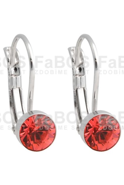 Náušnice šaton ss 29 Padparadscha Swarovski