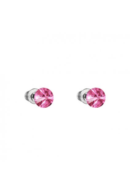 Náušnice Rivoli 6mm puzeta Rose Swarovski