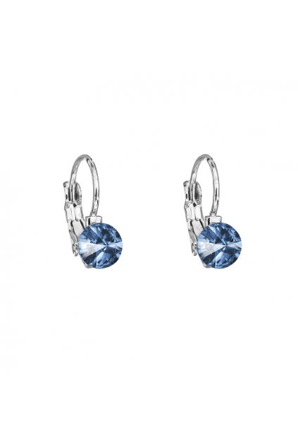 Náušnice Rivoli 6mm klapka Montana Swarovski