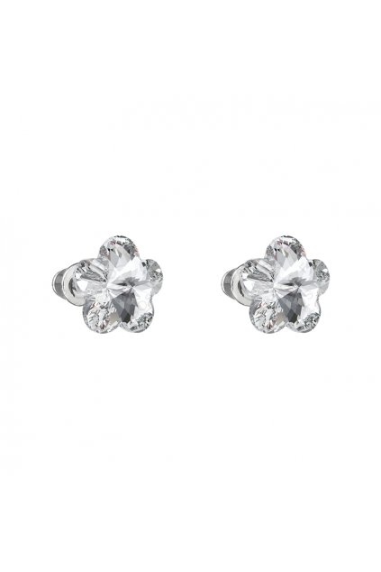 Náušnice kytička 10mm Crystal Elements Swarovski