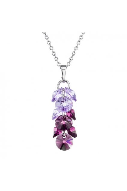 Náušnice kytka Fuchsia Elements Swarovski