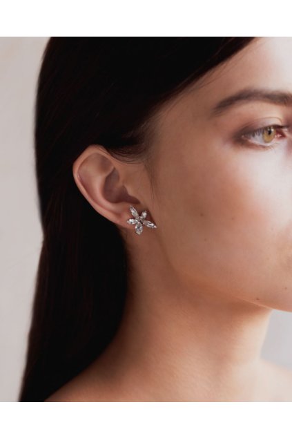 Náušnice Swarovski Hvězda z navet Crystal