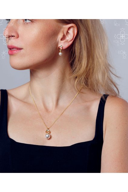 Náušnice Swarovski Styl Perla Crystal