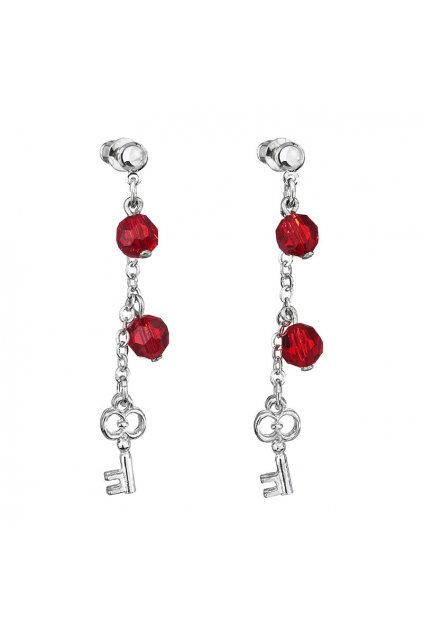 Náušnice střapec láska Swarovski