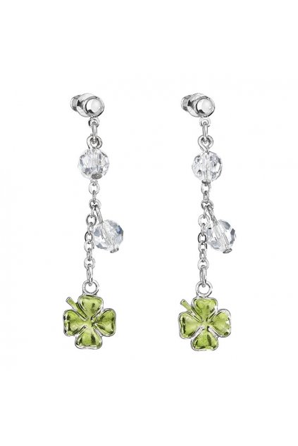 Náušnice střapec štěstí Swarovski