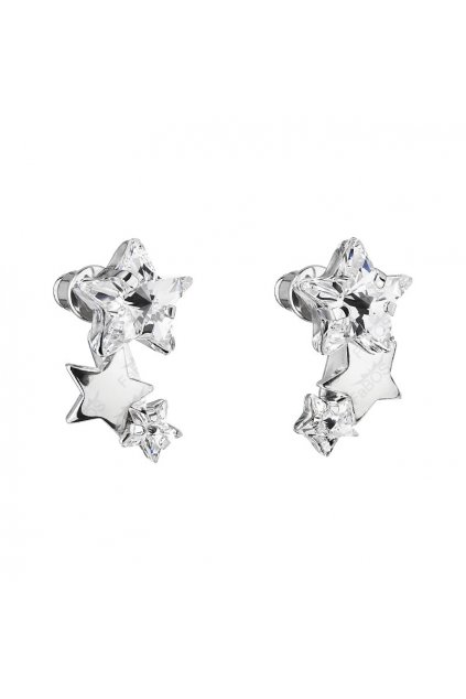 Náušnice 3x Hvězda Crystal SWAROVSKI