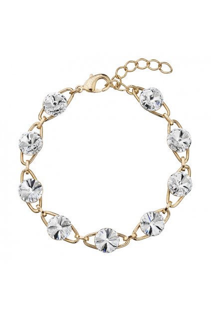 Náramek Rivoli 8mm zlato Crystal Swarovski