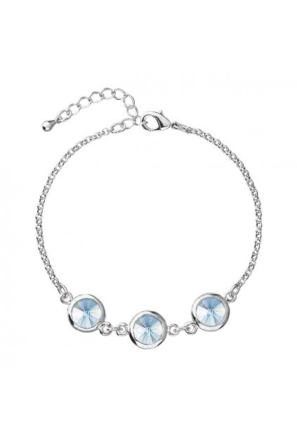 Náramek Rivoli Aquamarine Orámované Elements Swarovski