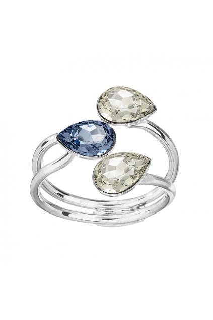 Prsten Tři hrušky Denim Blue SWAROVSKI