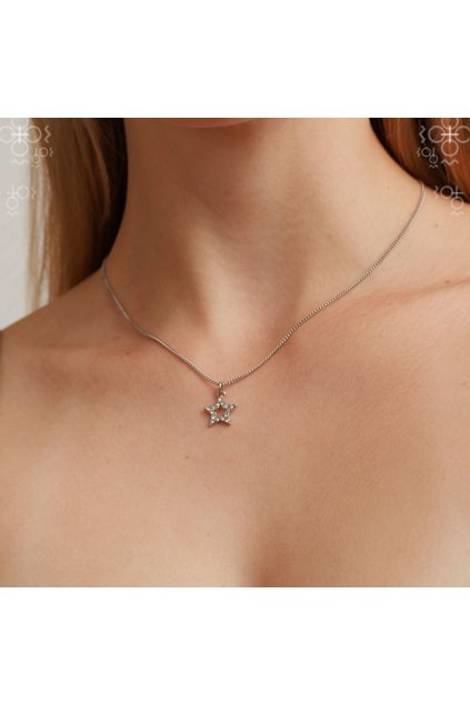 Náhrdelníky Swarovski Hvězda s šatony Crystal