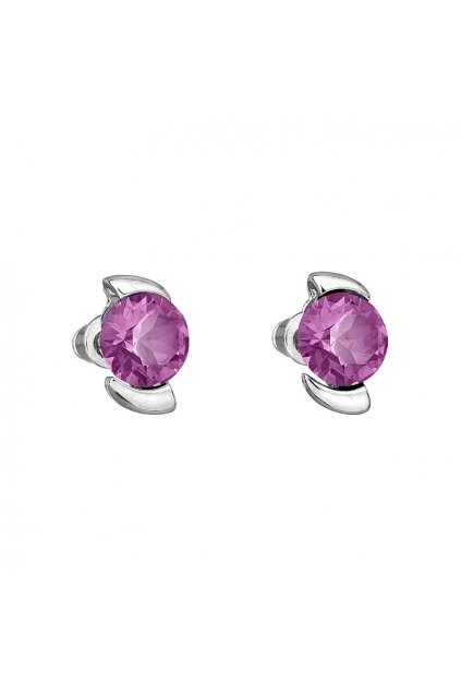 Naušnice Susie Fuchsia Swarovski
