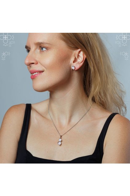 3848 nausnice susie rose water opal swarovski