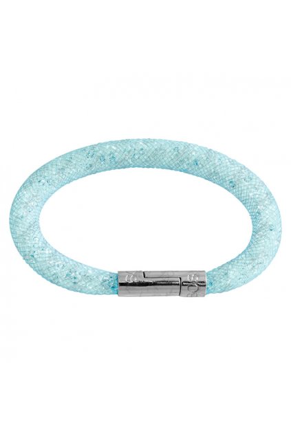Náramek Crystal Tube 19 cm světle modrá Swarovski