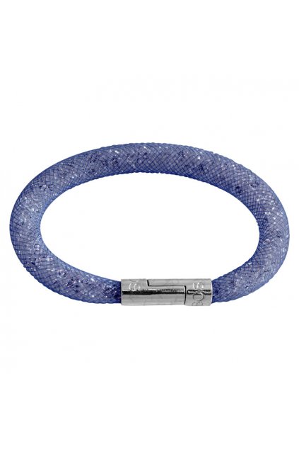 Náramek Crystal Tube 19 cm tmavě modrá Swarovski