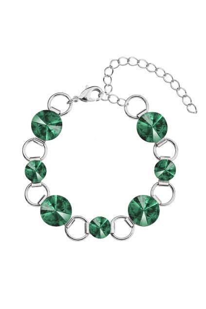 Náramek Rivoli 8-12 Emerald elements Swarovski