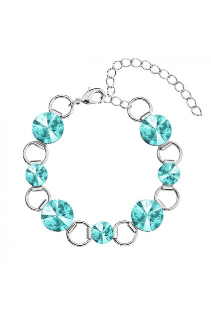 Náramek Rivoli 8-12 Turquoise elements Swarovski