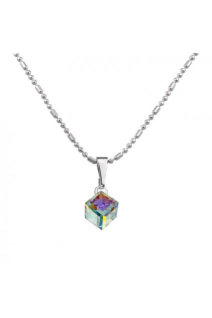 Náhrdelník Kostička 6mm Crystal AB SWAROVSKI