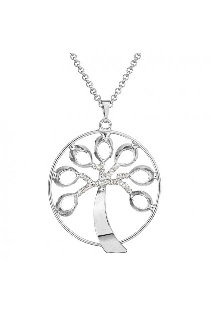 Náhrdelník Strom života Rh Crystal SWAROVSKI