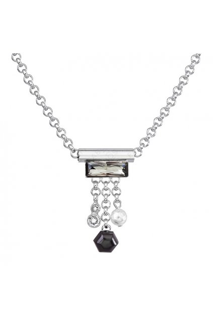 Náhrdelník Trubička s ověsem Black Diamond SWAROVSKI