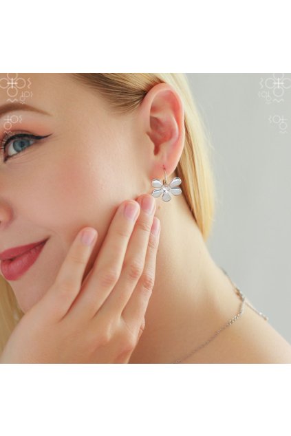 4919 nausnice summer flower crystal swarovski
