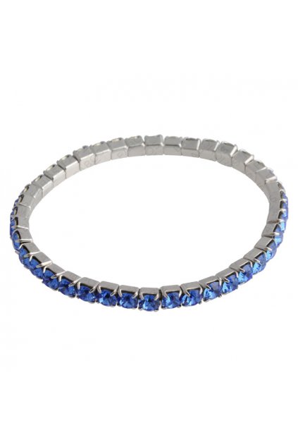 Náramek natahovací s šatony Sapphire SWAROVSKI