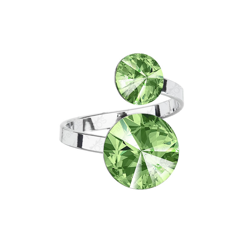 HGM Prsten Rivoli 8-12 Peridot SWAROVSKI