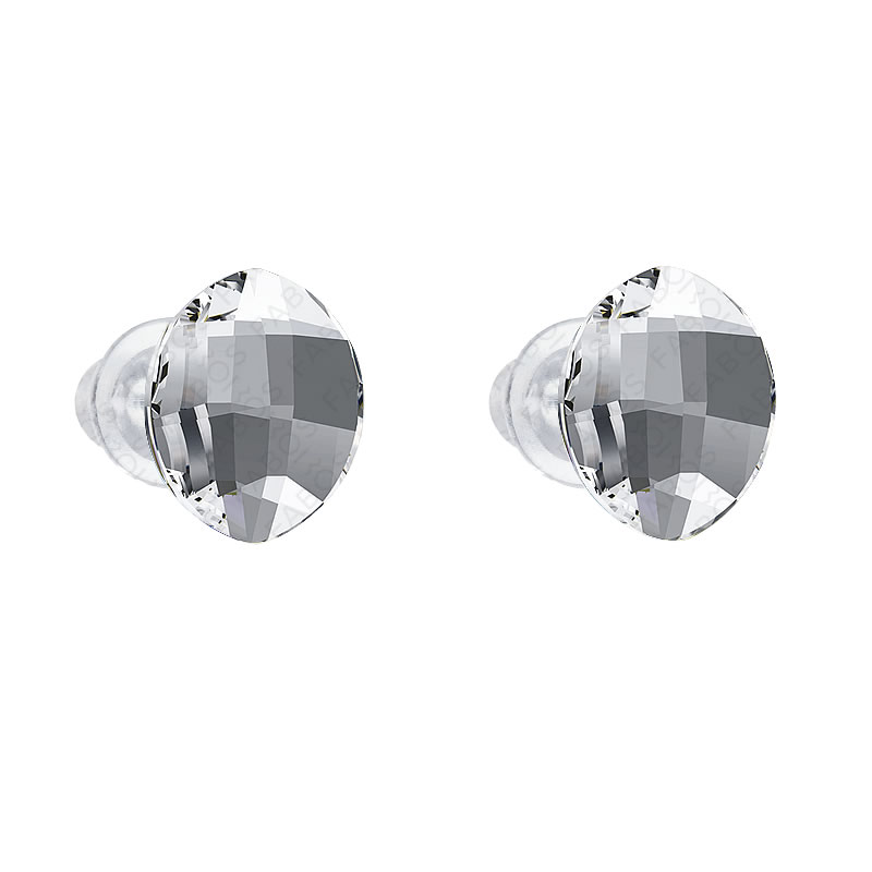 HGM Náušnice Lístek 10x8mm Crystal SWAROVSKI