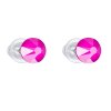 Náušnice Šaton 6mm Electric Pink SWAROVSKI