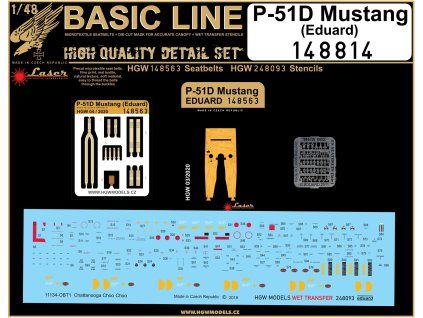 p 51d mustang eduard basic line 148 148814