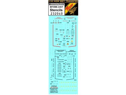 bf109e 347 stencils 132 232040