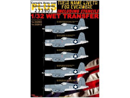 f4u 1 corsairs aces over solomon islands stencils 132 233903