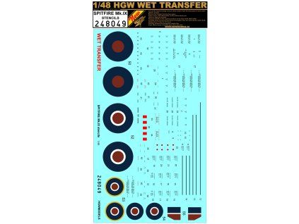 Spitfire Mk. IX - Popisky 1/48 - 248049