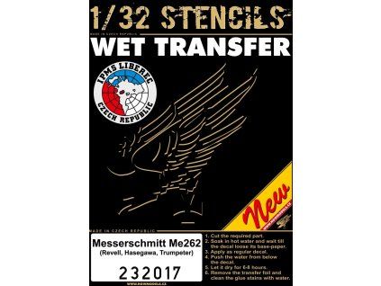messerschmitt me 262 stencils 132 232017