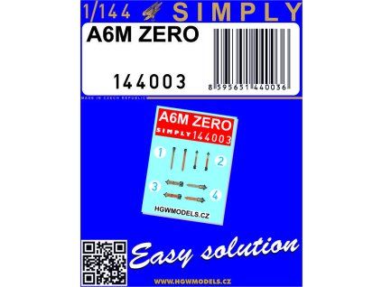 a6m zero seatbelts 1144 144003