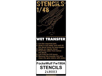 fw 190a stencils 148 248003