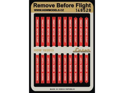 remove before flight belts 148 148528