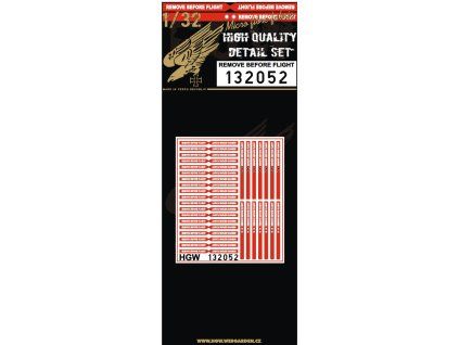 remove before flight belts 132 132052