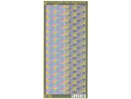 5 colour lozenge aircraft rib tapes 132 532036