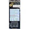 sparco 6 point blue seatbelts 124 124004