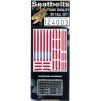 sparco 6 point red seatbelts 124 124003
