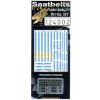 sabelt 6 point blue seatbelts 124 124002