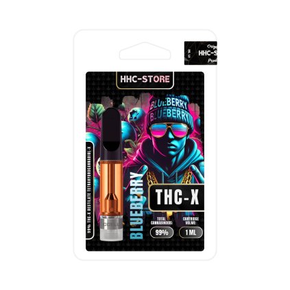 THC-X Cartridge 99% Blueberry 1 ml – CCELL cartridge s borůvkovým aroma | HHC-Store.cz