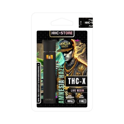 THC X Vape 2ml Amnesia Haze WWW.HHC STORE.CZ